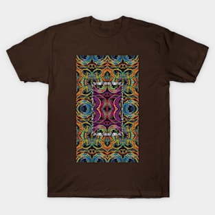 Warm Squares Abstract T-Shirt